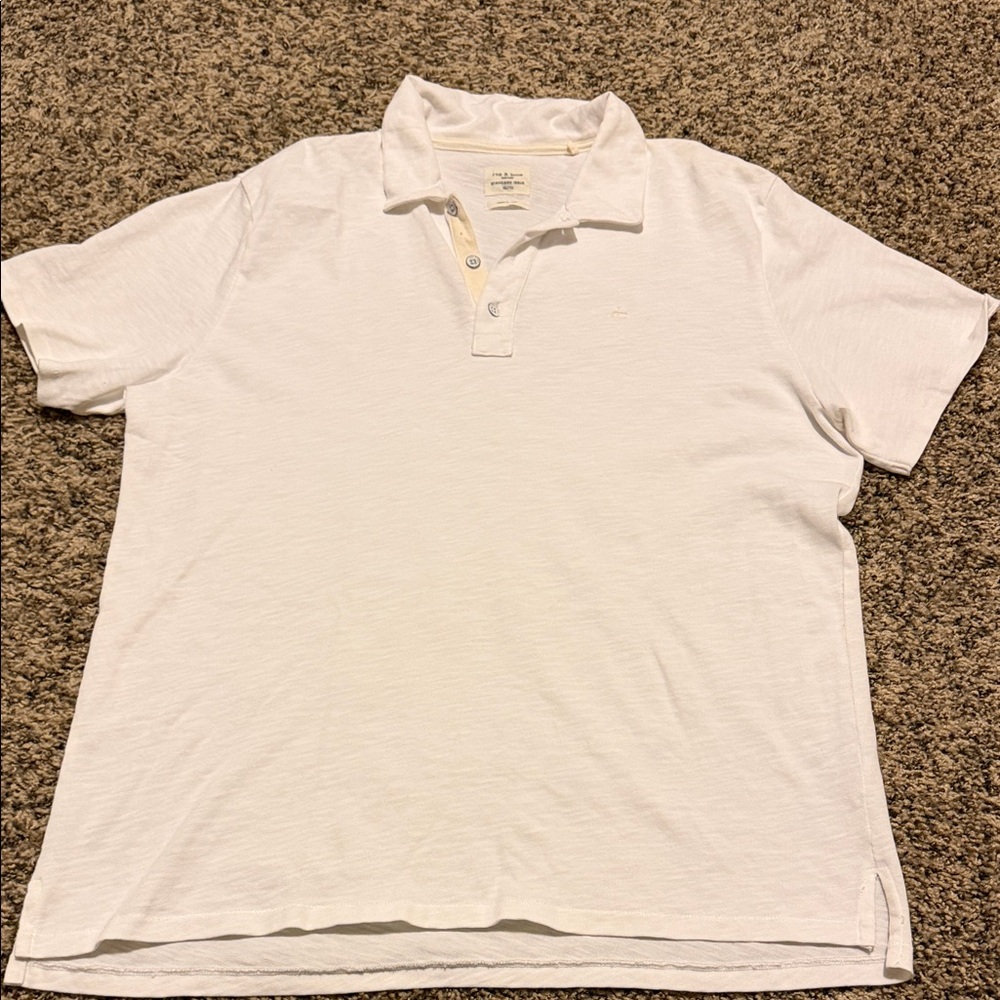 Men's White Polo Shirt rag and bone
